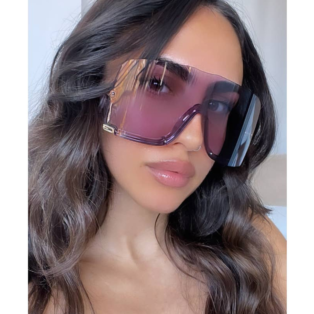 NEW Gucci GG1631S Purple Mask Shield Sunglasses